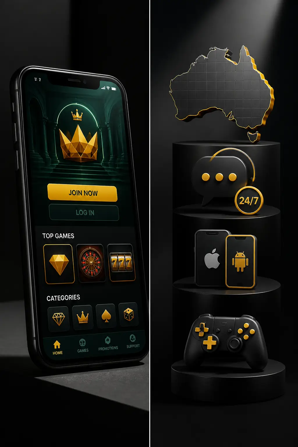 Golden Crown Casino App visual guide for Golden Crown Casino